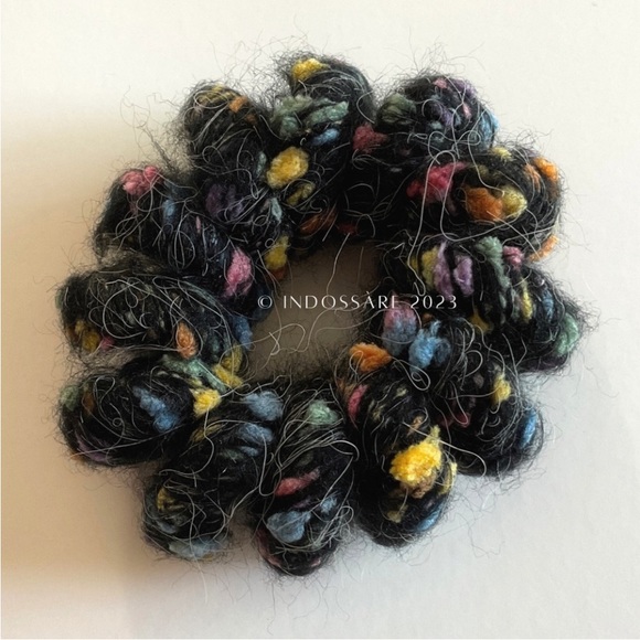 Spiral Wool Ponytail Holders Set of 6 NWT - Picture 6 of 13